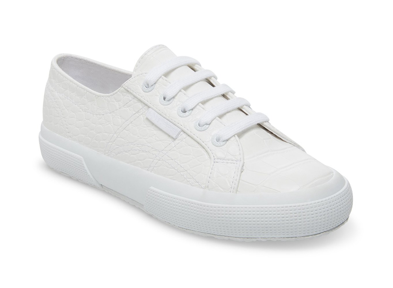 Superga Sneakers Womens - 2750 Syntcrocodile Woven - White - EFVRS9572